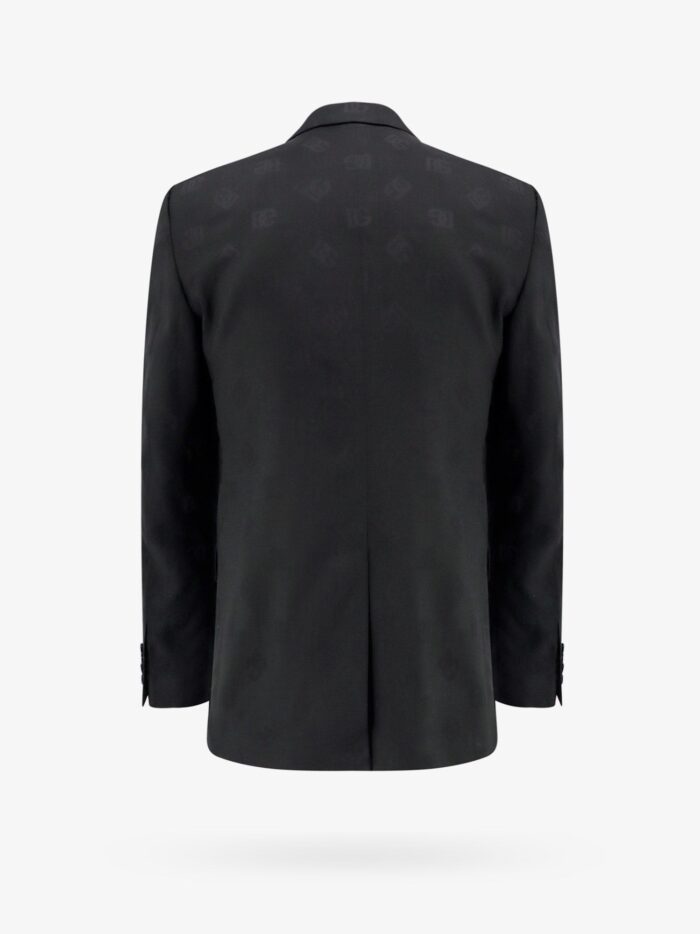 Dolce & Gabbana Wool Blazer With All-over Monogram