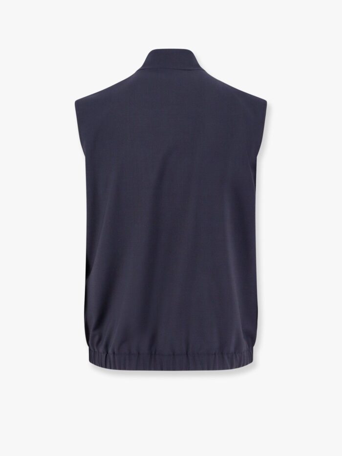 Dolce & Gabbana Wool Blend Sleeveless Jacket