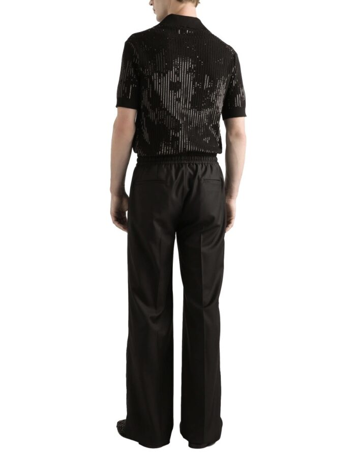 Dolce & Gabbana WOOL KNIT JOGGING PANTS