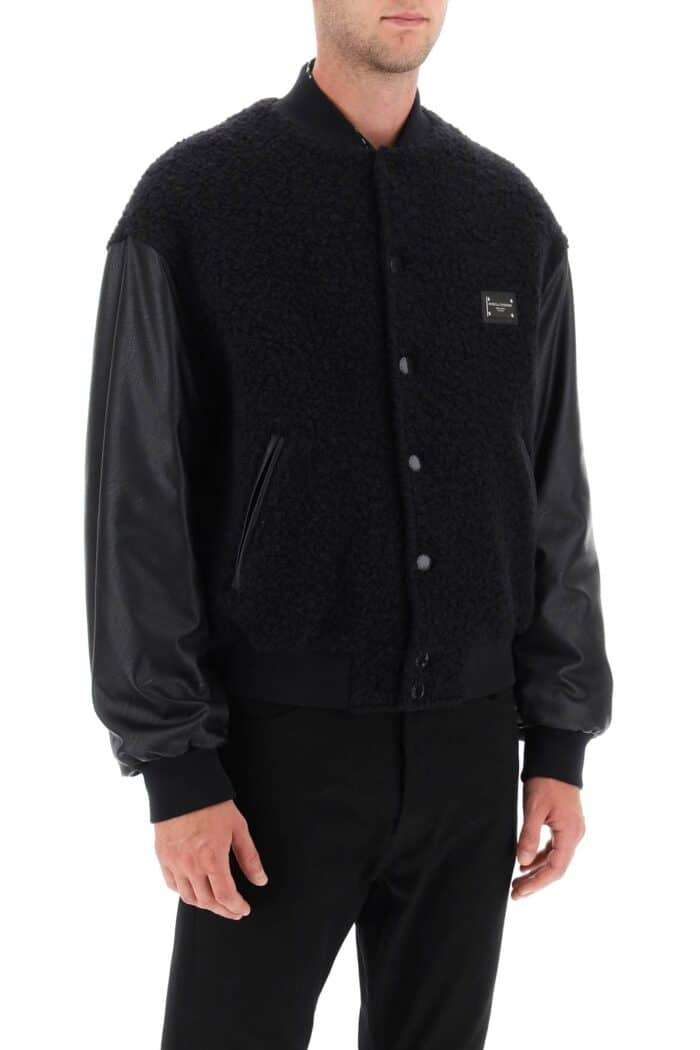 Dolce & Gabbana Wool Teddy Bomber Jacket