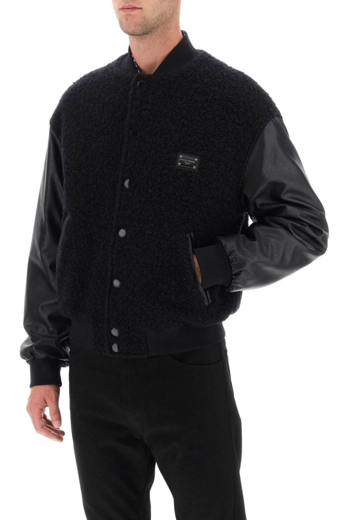 Dolce & Gabbana Wool Teddy Bomber Jacket