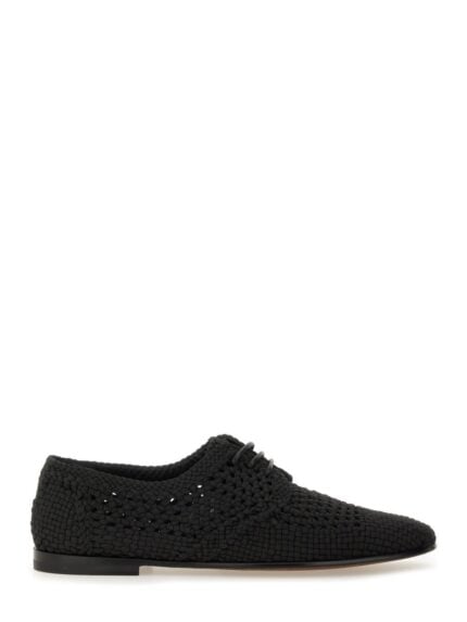 Dolce & Gabbana WOVEN FABRIC "DERBY" SHOE