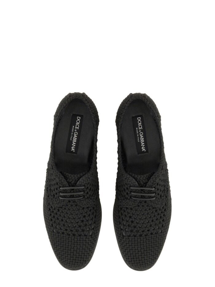 Dolce & Gabbana WOVEN FABRIC "DERBY" SHOE