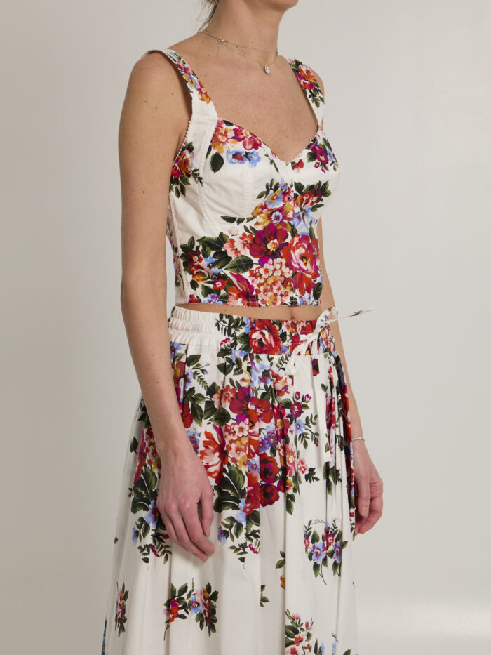 Dolce&gabbana Bustier top with floral print