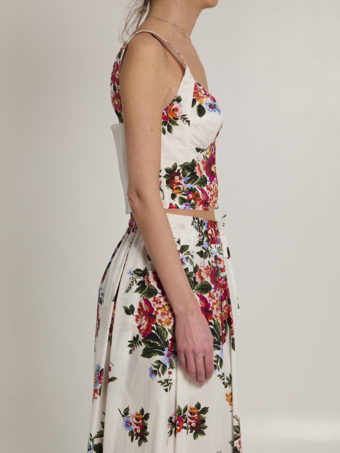 Dolce&gabbana Bustier top with floral print