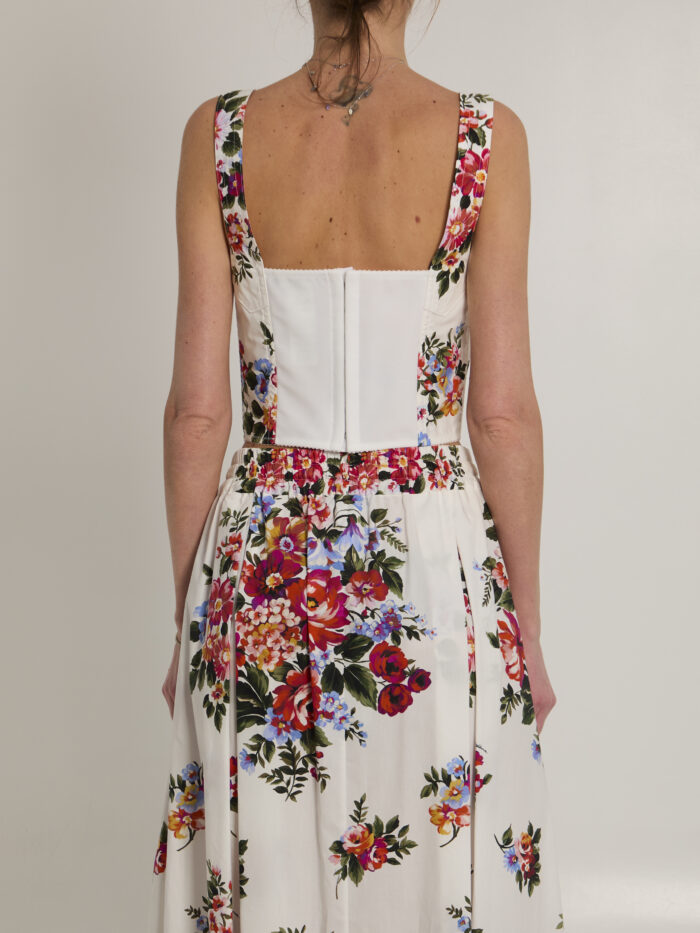 Dolce&gabbana Bustier top with floral print
