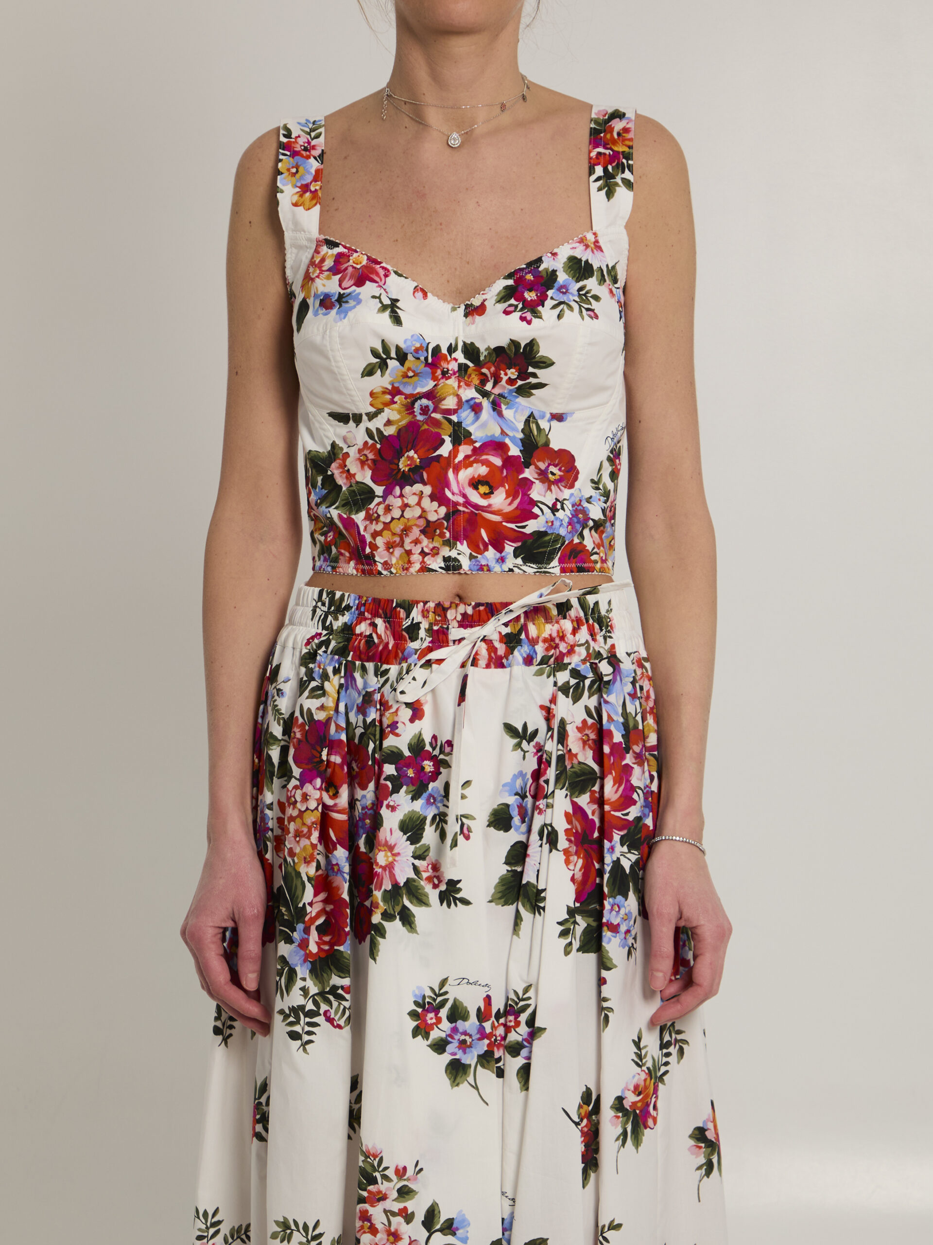 Dolce&gabbana Bustier top with floral print