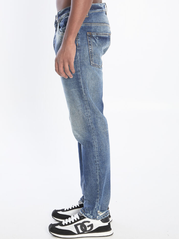 Dolce&gabbana Denim pants with plaque