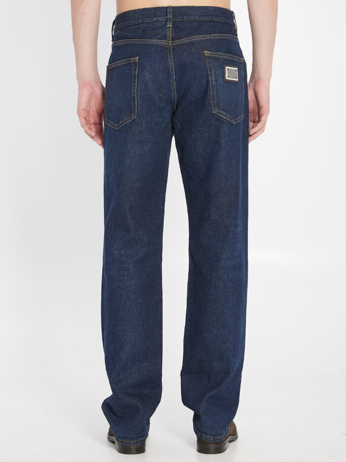 Dolce&gabbana Denim pants with plaque