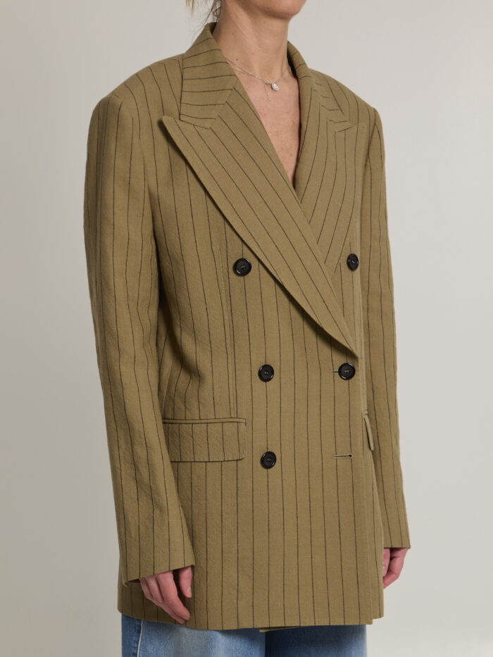 Dolce&gabbana Double-breasted linen jacket