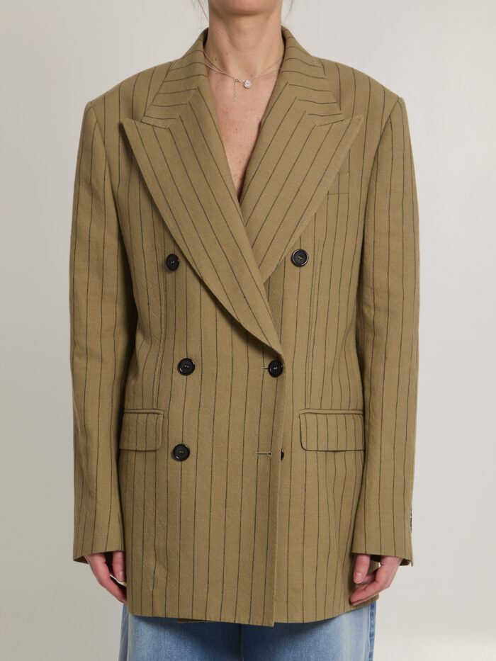 Dolce&gabbana Double-breasted linen jacket