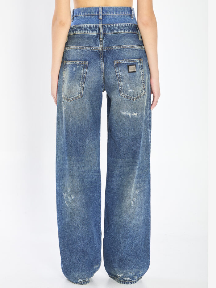 Dolce&gabbana Double wasited denim jeans