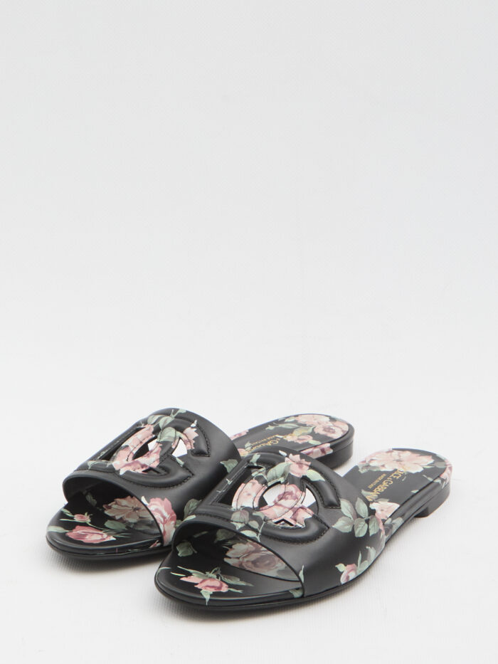 Dolce&gabbana Floral beachwear slides