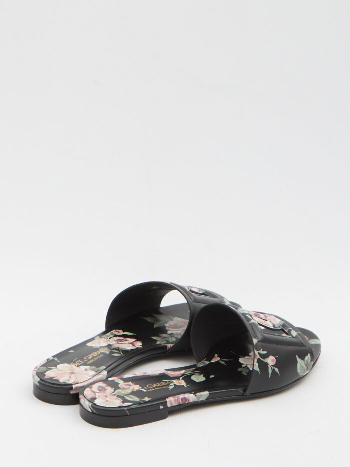 Dolce&gabbana Floral beachwear slides