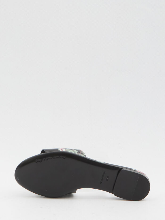 Dolce&gabbana Floral beachwear slides