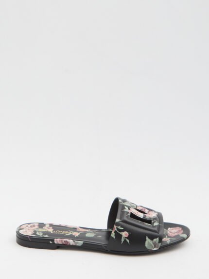 Dolce&gabbana Floral beachwear slides