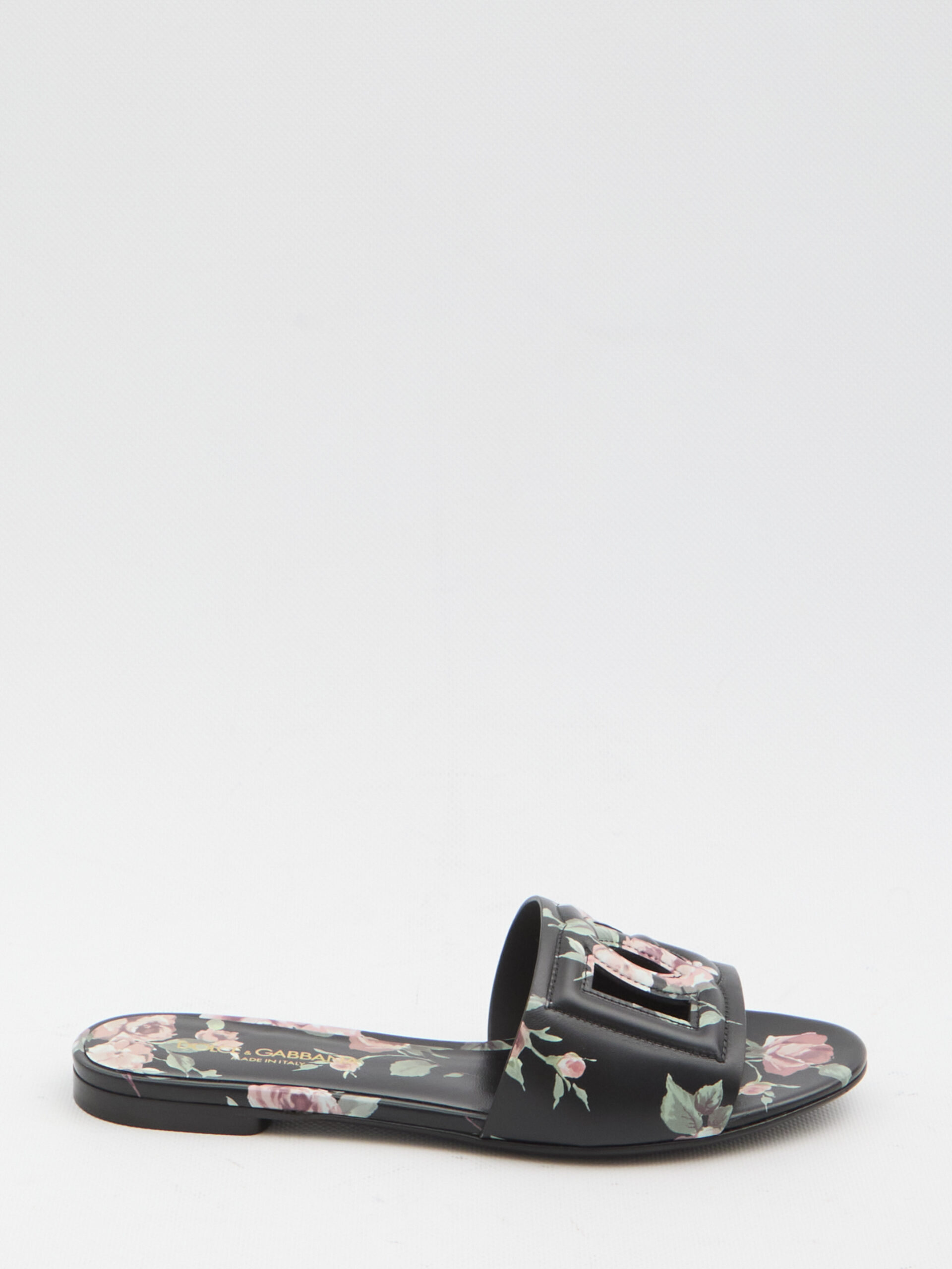 Dolce&gabbana Floral beachwear slides