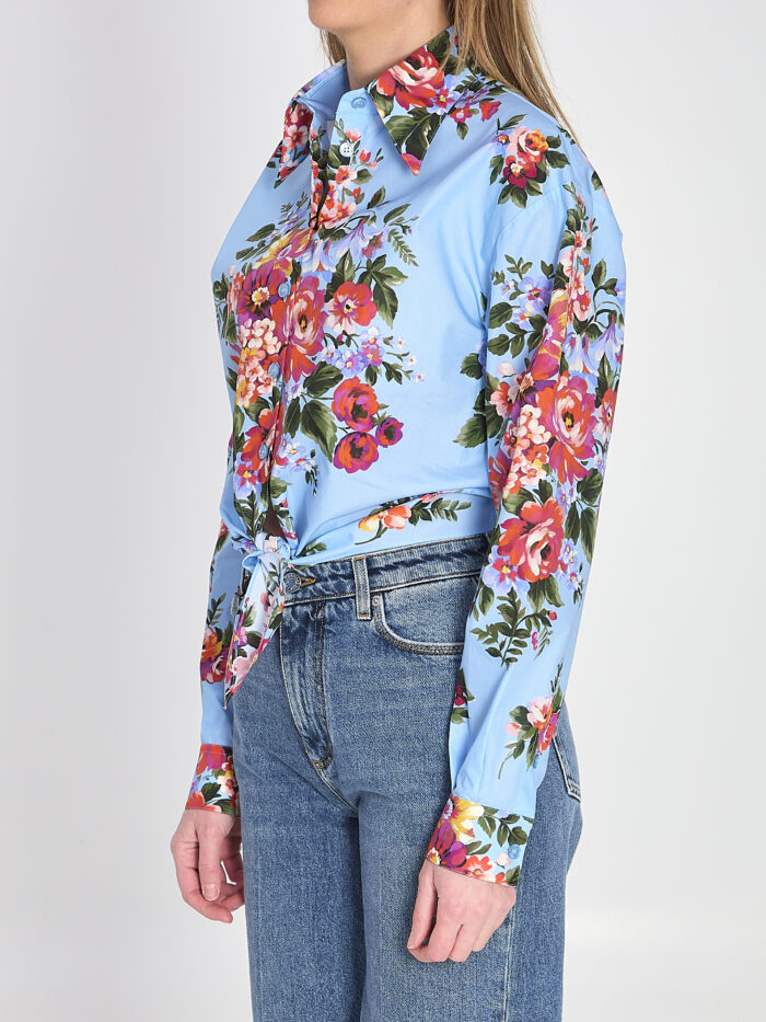 Dolce&gabbana Floral bouquet-print cotton shirt