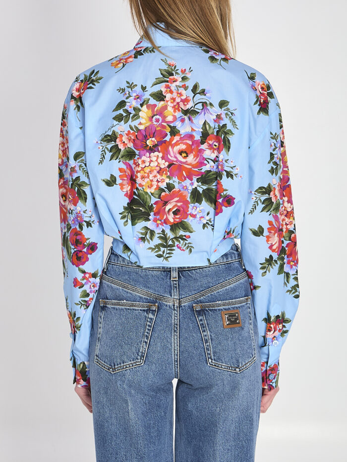 Dolce&gabbana Floral bouquet-print cotton shirt
