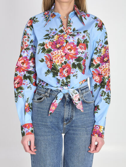 Dolce&gabbana Floral bouquet-print cotton shirt