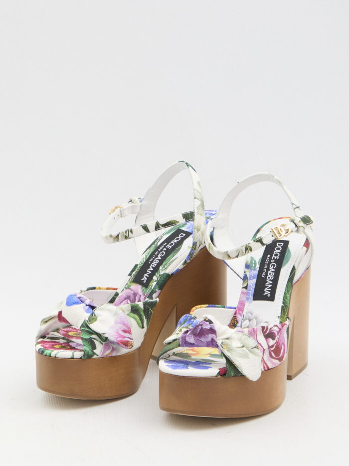 Dolce&gabbana Floral platform sandals