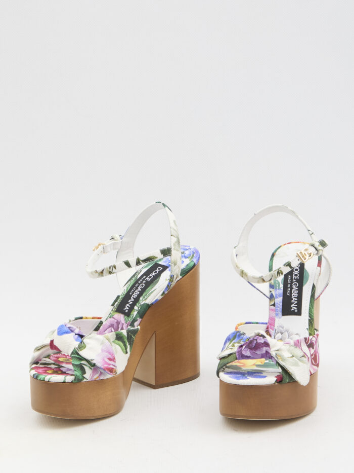 Dolce&gabbana Floral platform sandals