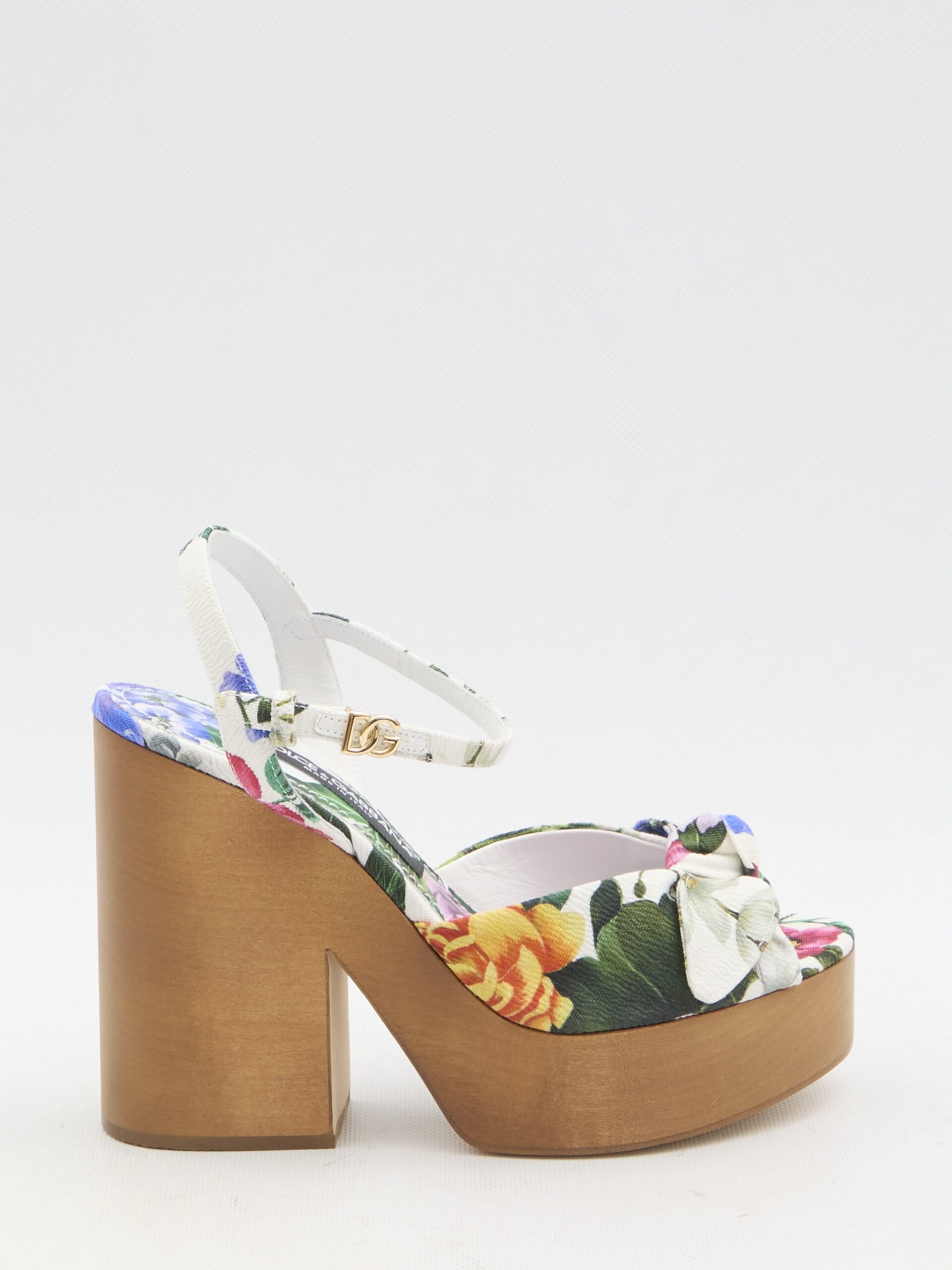 Dolce&gabbana Floral platform sandals
