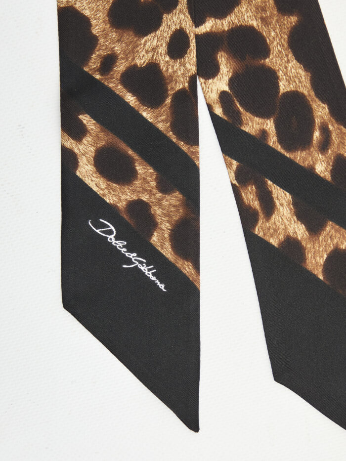 Dolce&gabbana Leopard-print silk twill bandeau