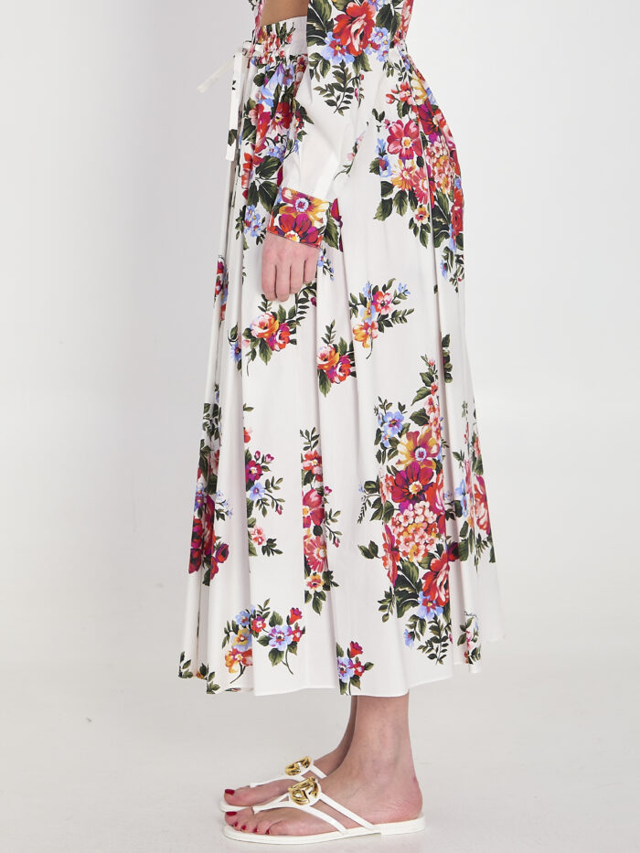 Dolce&gabbana Long skirt with a floral print