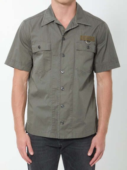 Dolce&gabbana Military green cotton shirt