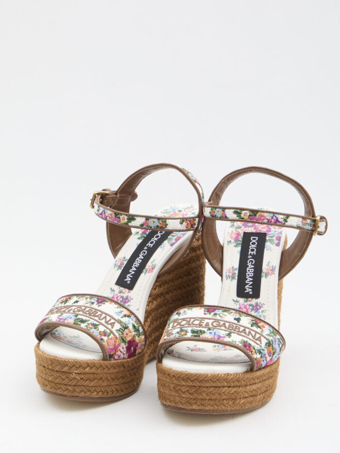 Dolce&gabbana Platform in nappa with thread embroidery