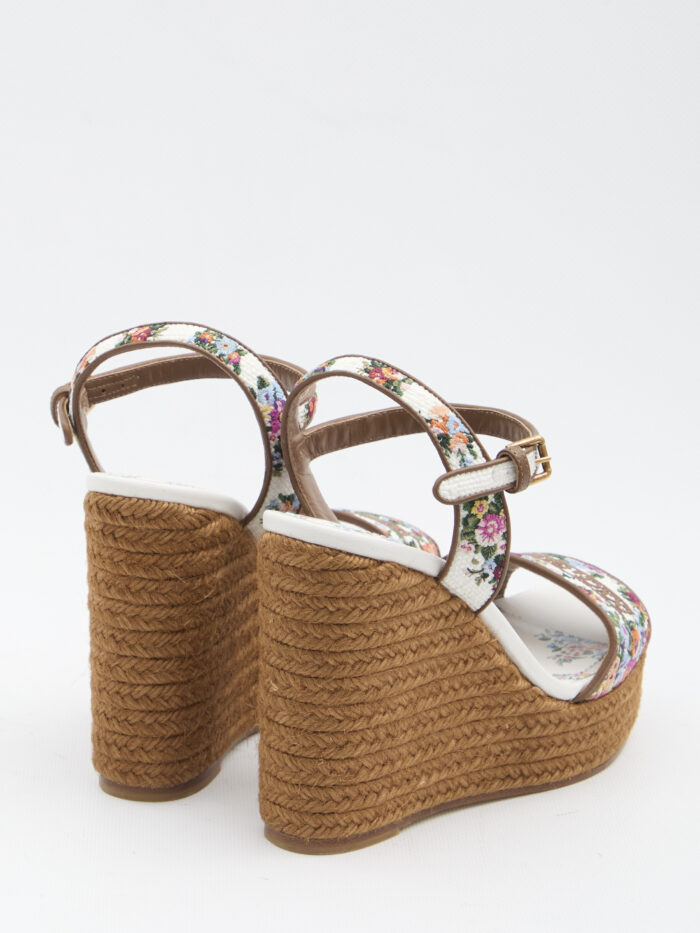 Dolce&gabbana Platform in nappa with thread embroidery