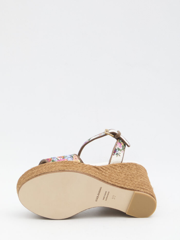 Dolce&gabbana Platform in nappa with thread embroidery