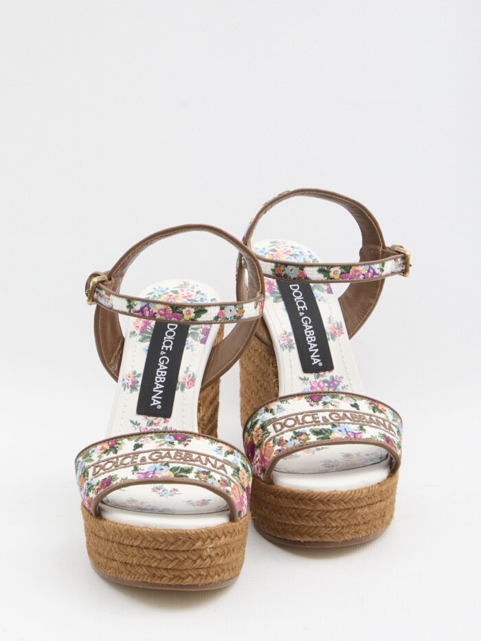 Dolce&gabbana Platform in nappa with thread embroidery