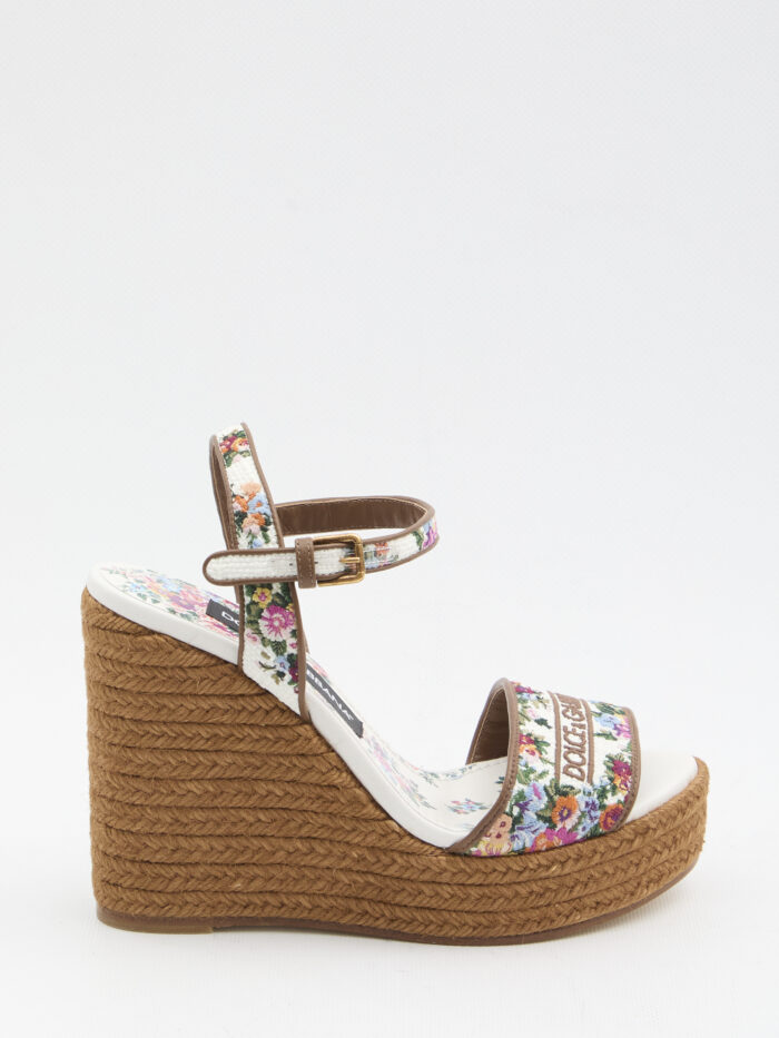 Dolce&gabbana Platform in nappa with thread embroidery