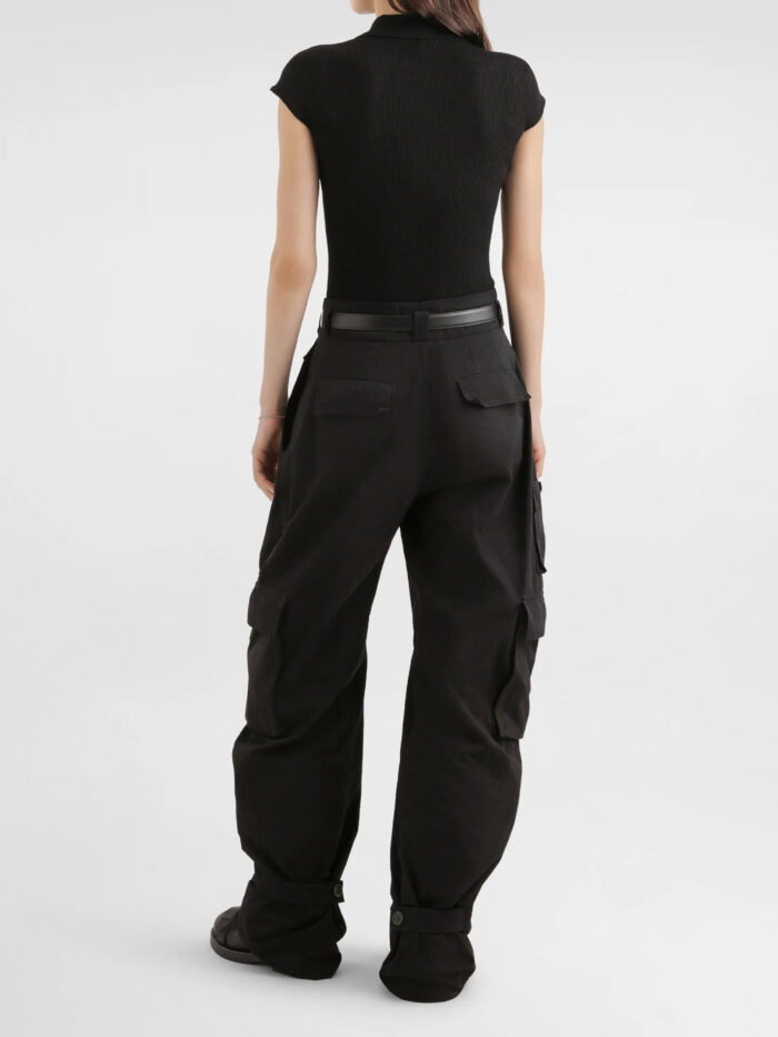 Dolce&gabbana Ribbed polo-style top