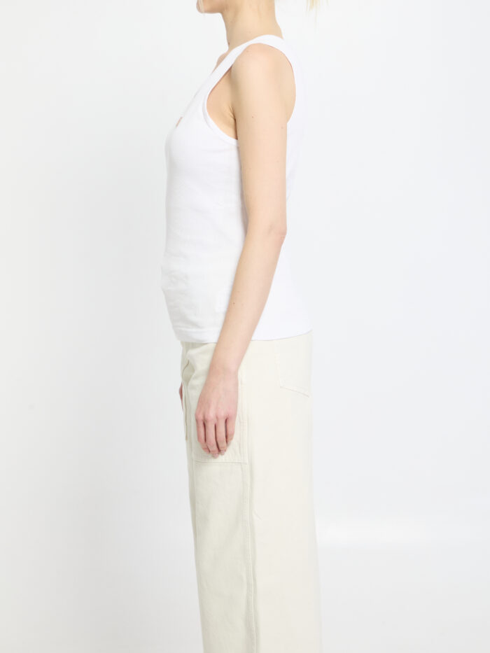 Dolce&gabbana Ribbed tank top with DG