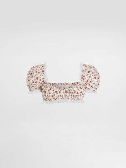 Dolce&gabbana Rose print top