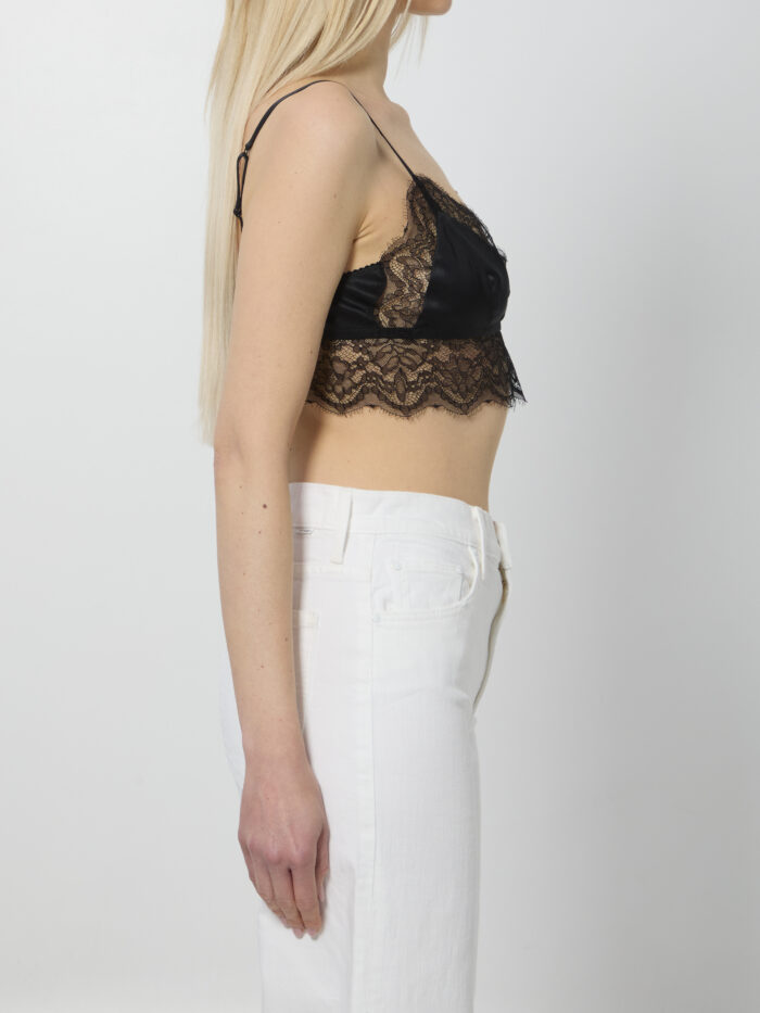 Dolce&gabbana Satin bralette with lace