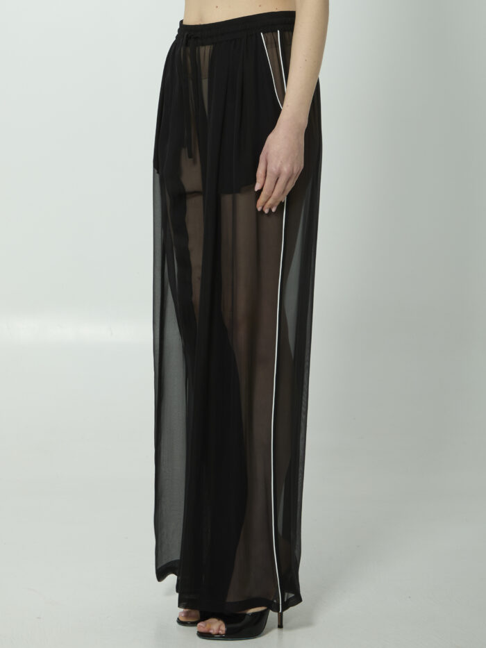 Dolce&gabbana Silk chiffon trousers
