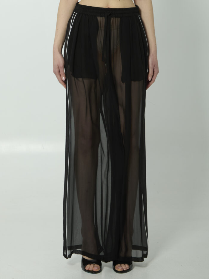 Dolce&gabbana Silk chiffon trousers