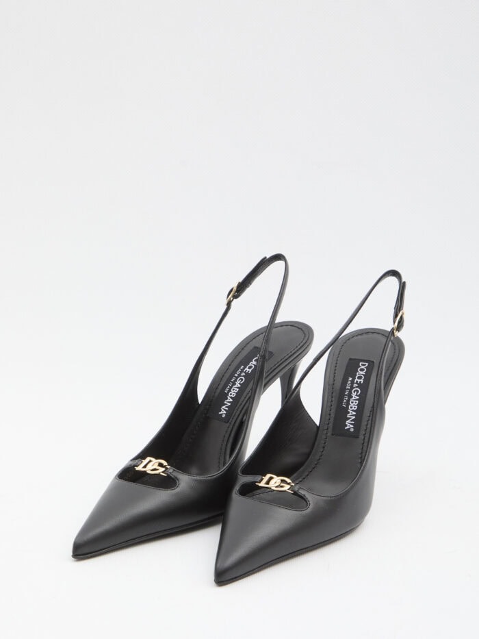 Dolce&gabbana Slingback pumps in silk nappa