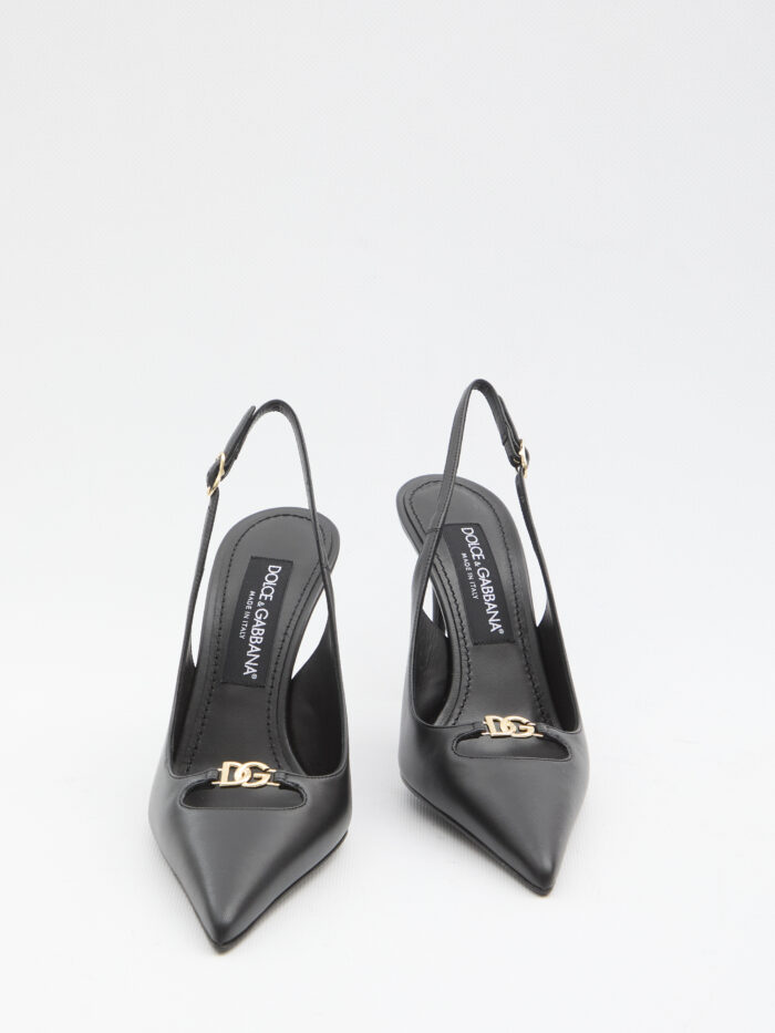Dolce&gabbana Slingback pumps in silk nappa