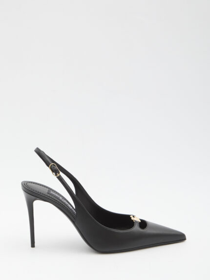 Dolce&gabbana Slingback pumps in silk nappa