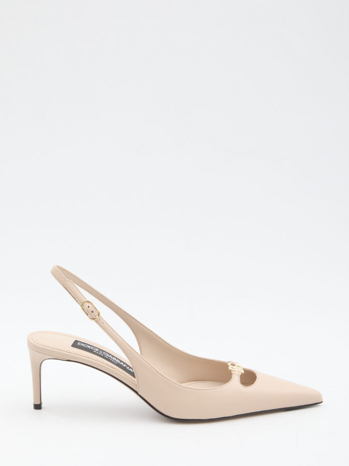 Dolce&gabbana Slingback pumps in silk nappa