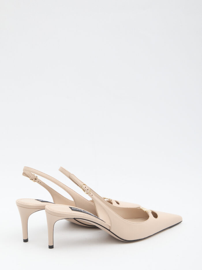 Dolce&gabbana Slingback pumps in silk nappa