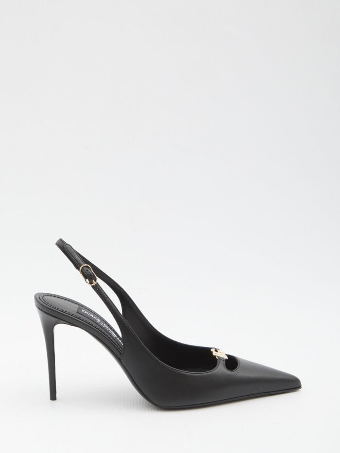 Dolce&gabbana Slingback pumps in silk nappa