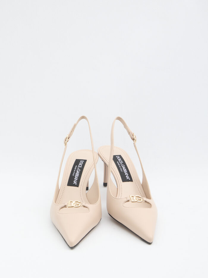 Dolce&gabbana Slingback pumps in silk nappa