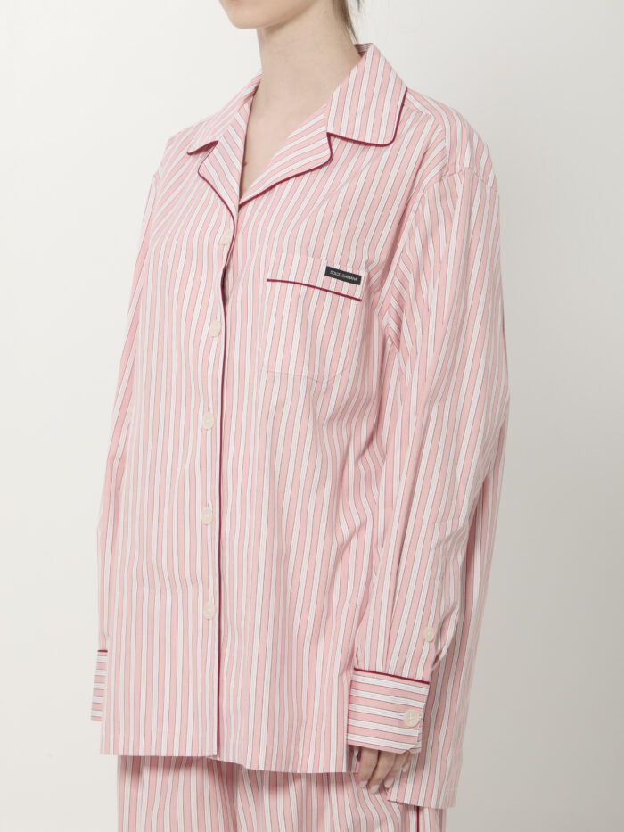 Dolce&gabbana Striped poplin shirt