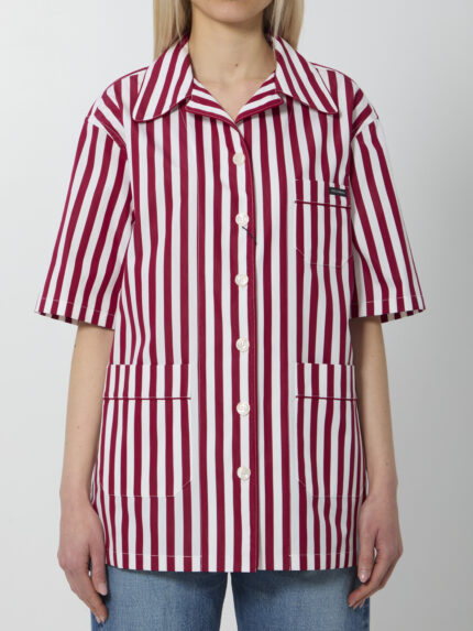Dolce&gabbana Striped poplin shirt